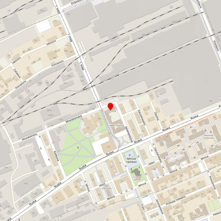 Mapa školy z Mapy.cz