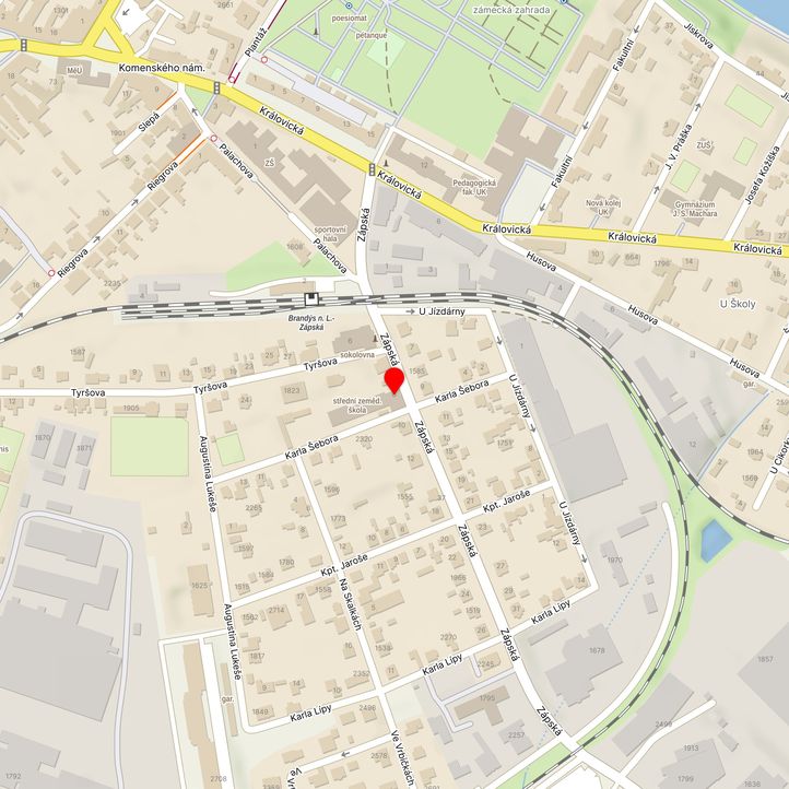 Mapa školy z Mapy.cz