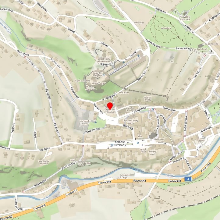 Mapa školy z Mapy.cz