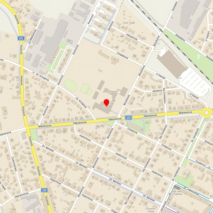 Mapa školy z Mapy.cz