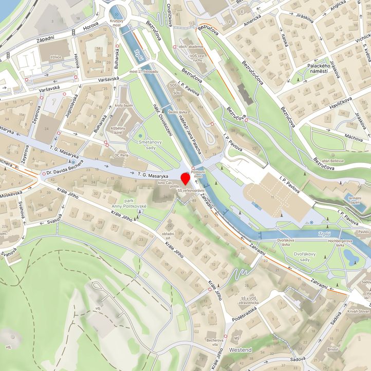 Mapa školy z Mapy.cz