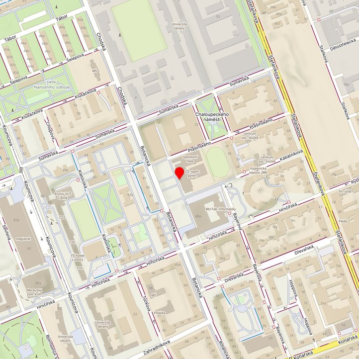 Mapa školy z Mapy.cz