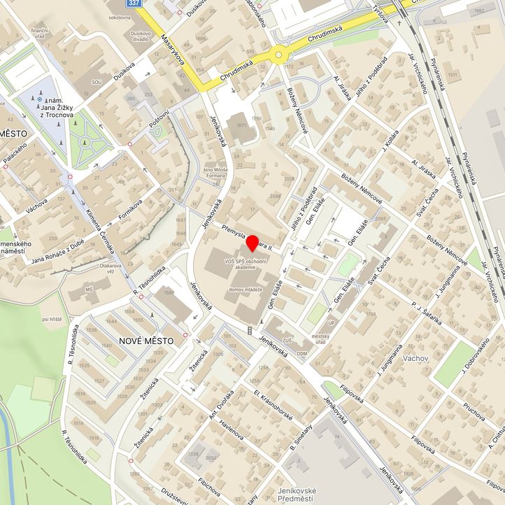 Mapa školy z Mapy.cz