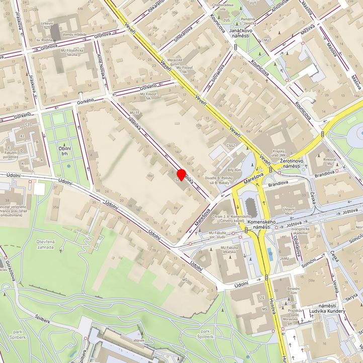 Mapa školy z Mapy.cz