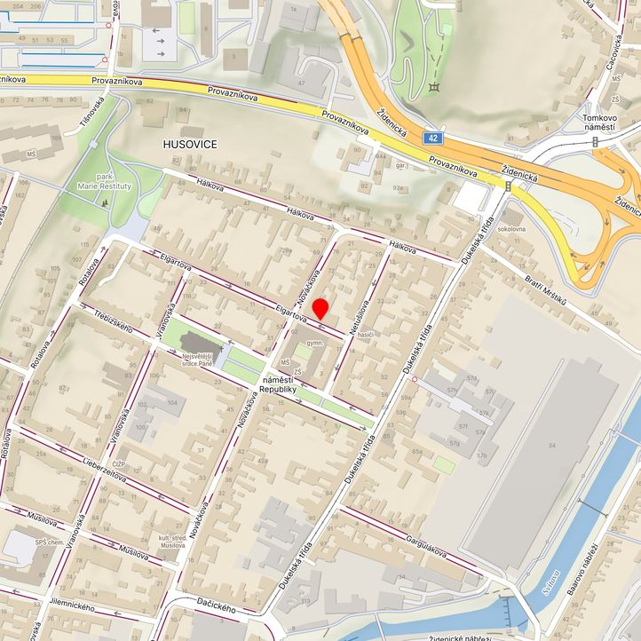 Mapa školy z Mapy.cz