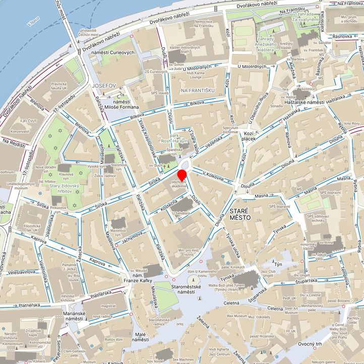 Mapa školy z Mapy.cz