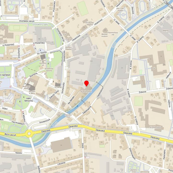 Mapa školy z Mapy.cz