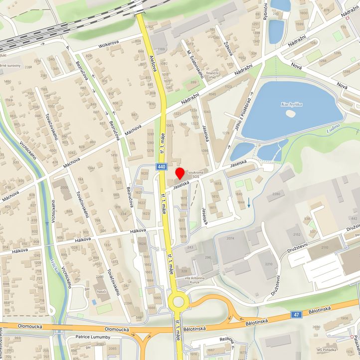 Mapa školy z Mapy.cz