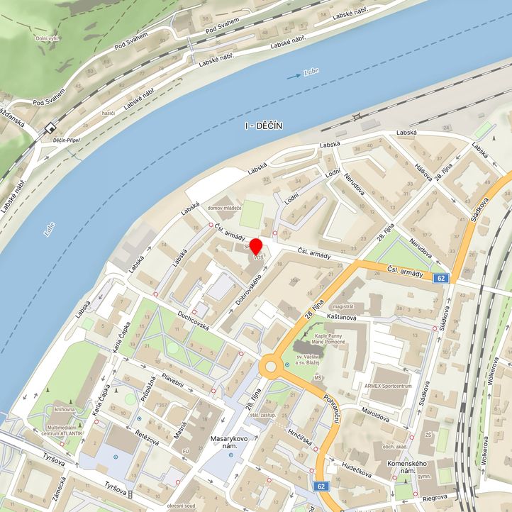 Mapa školy z Mapy.cz