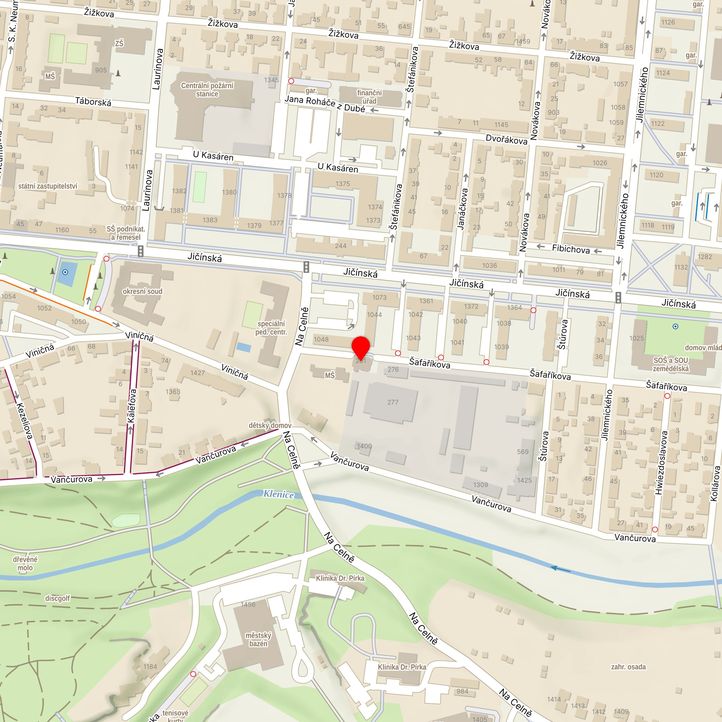 Mapa školy z Mapy.cz