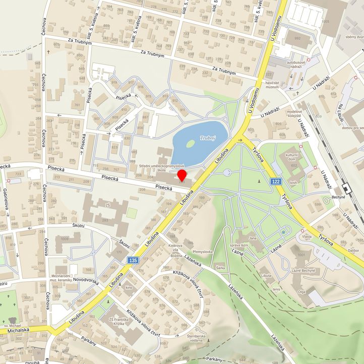 Mapa školy z Mapy.cz