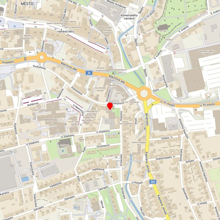 Mapa školy z Mapy.cz