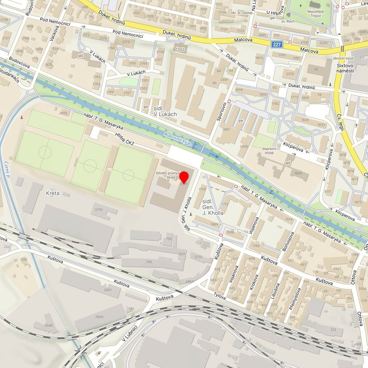 Mapa školy z Mapy.cz