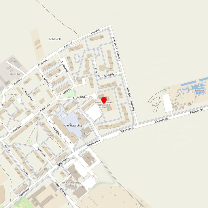 Mapa školy z Mapy.cz