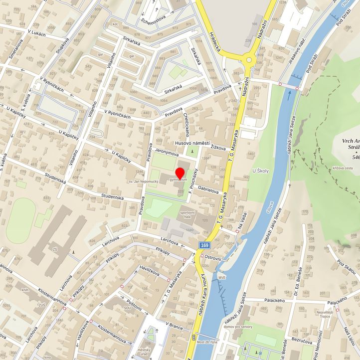 Mapa školy z Mapy.cz