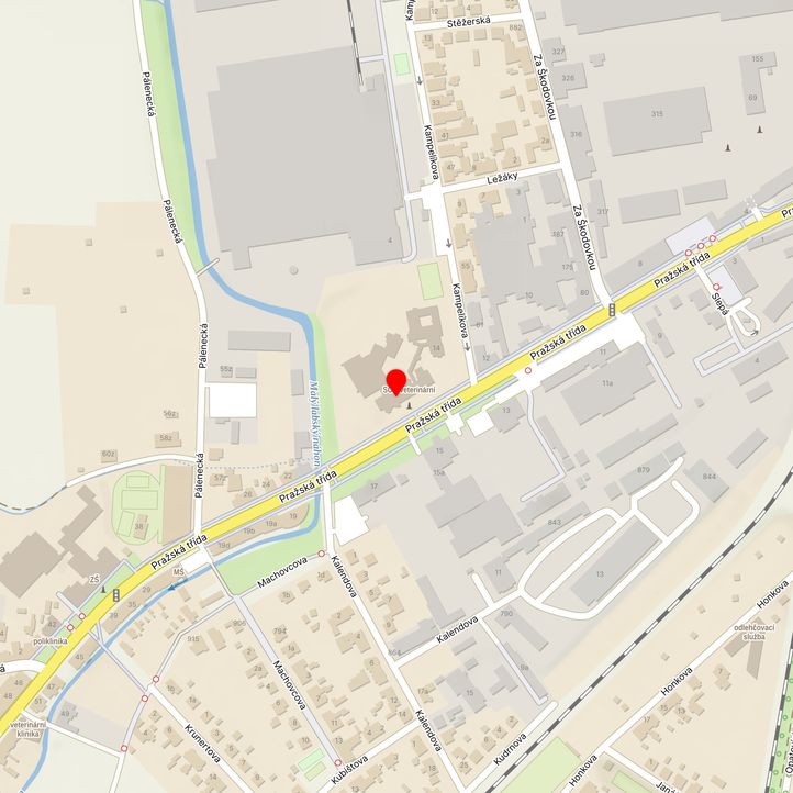 Mapa školy z Mapy.cz