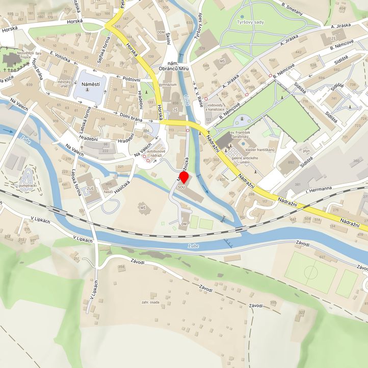 Mapa školy z Mapy.cz