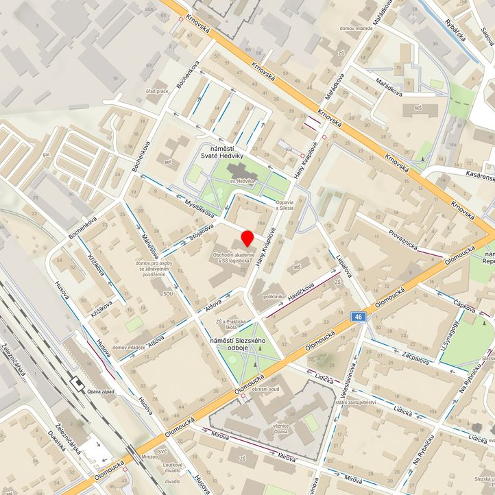 Mapa školy z Mapy.cz