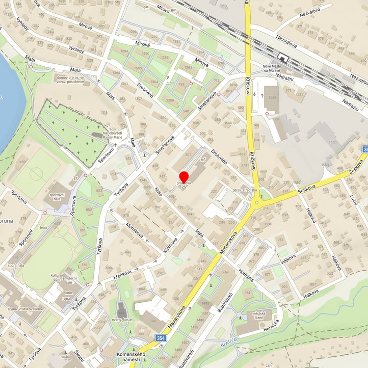 Mapa školy z Mapy.cz