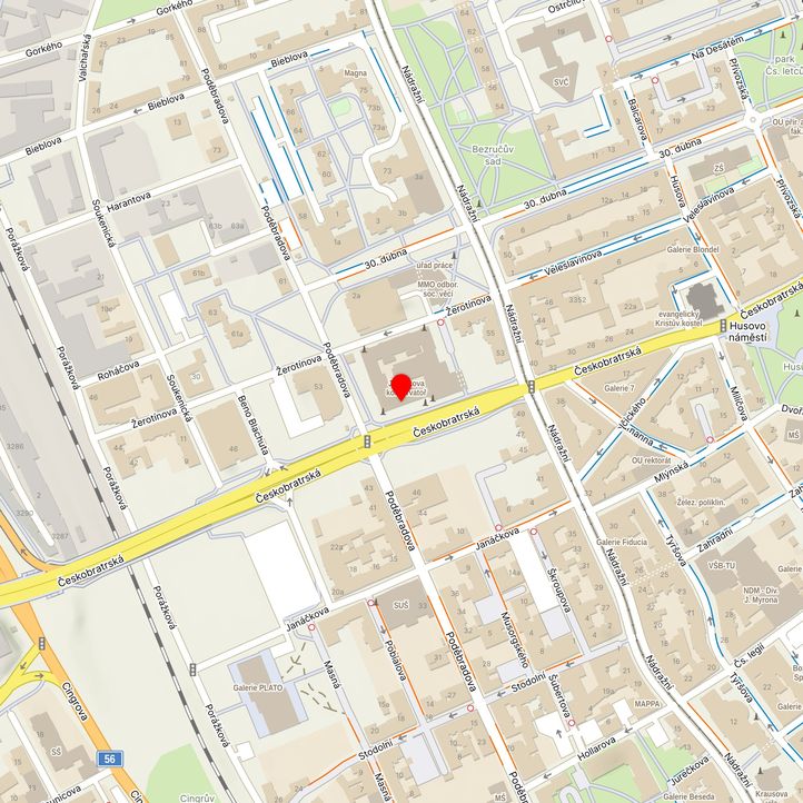 Mapa školy z Mapy.cz