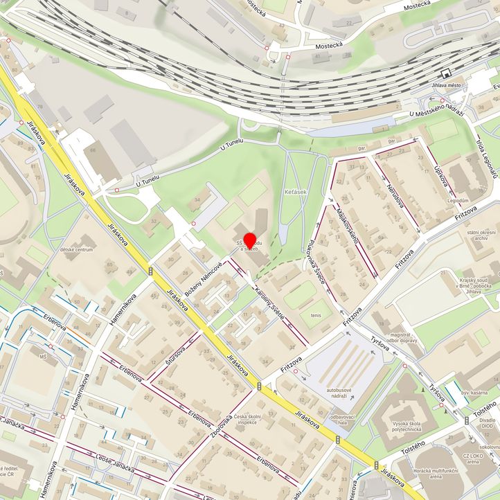 Mapa školy z Mapy.cz