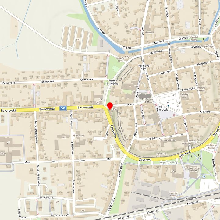 Mapa školy z Mapy.cz