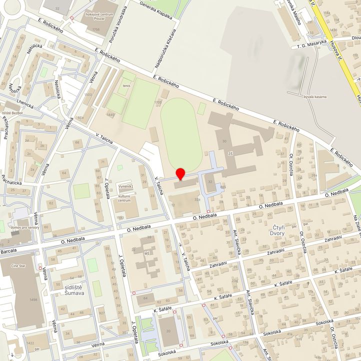 Mapa školy z Mapy.cz