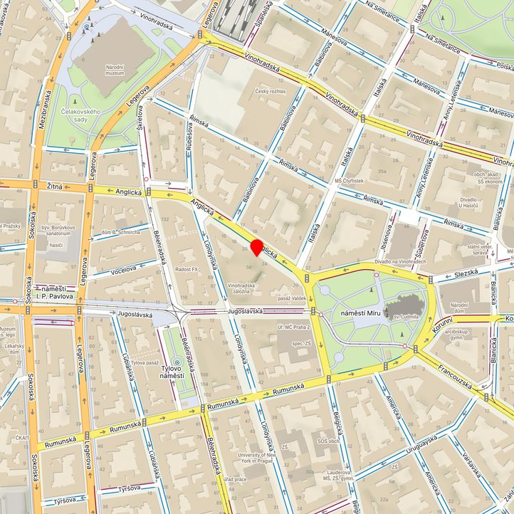 Mapa školy z Mapy.cz