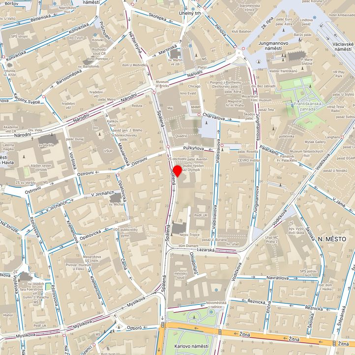 Mapa školy z Mapy.cz