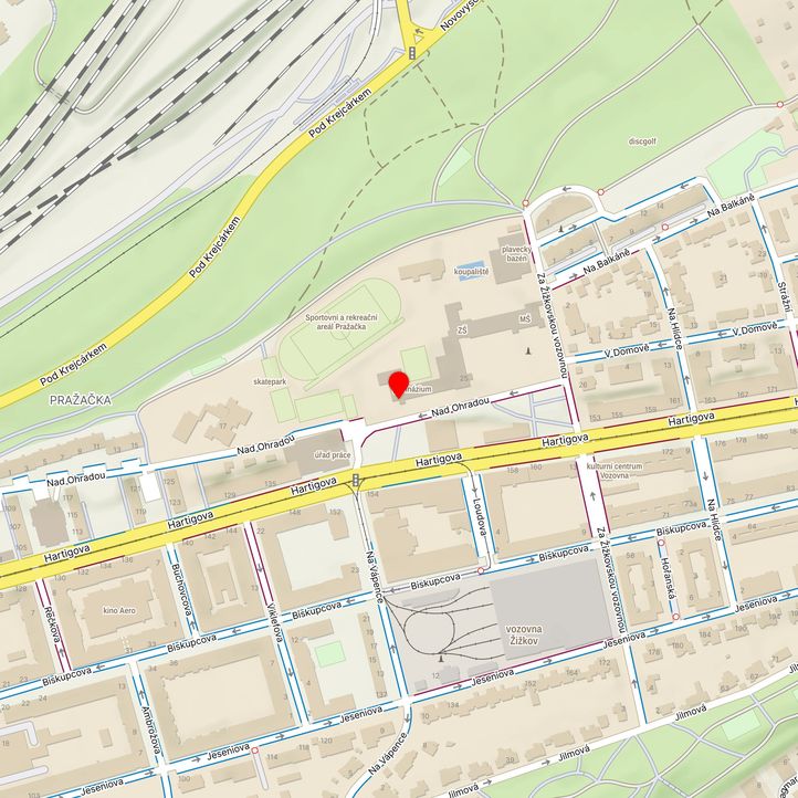 Mapa školy z Mapy.cz