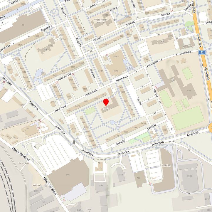 Mapa školy z Mapy.cz