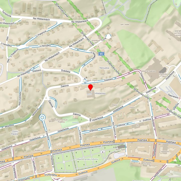 Mapa školy z Mapy.cz