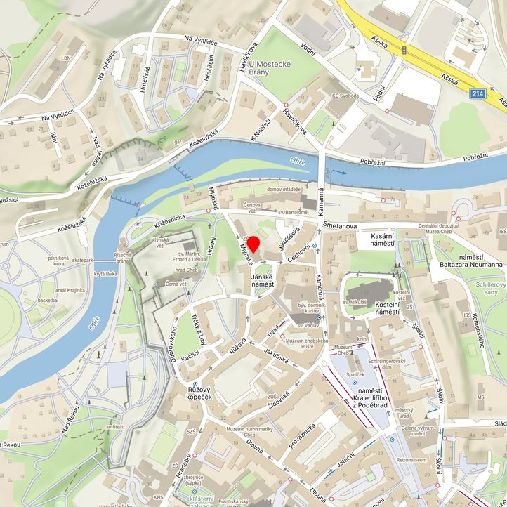 Mapa školy z Mapy.cz