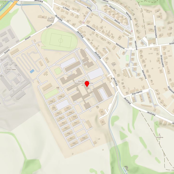 Mapa školy z Mapy.cz