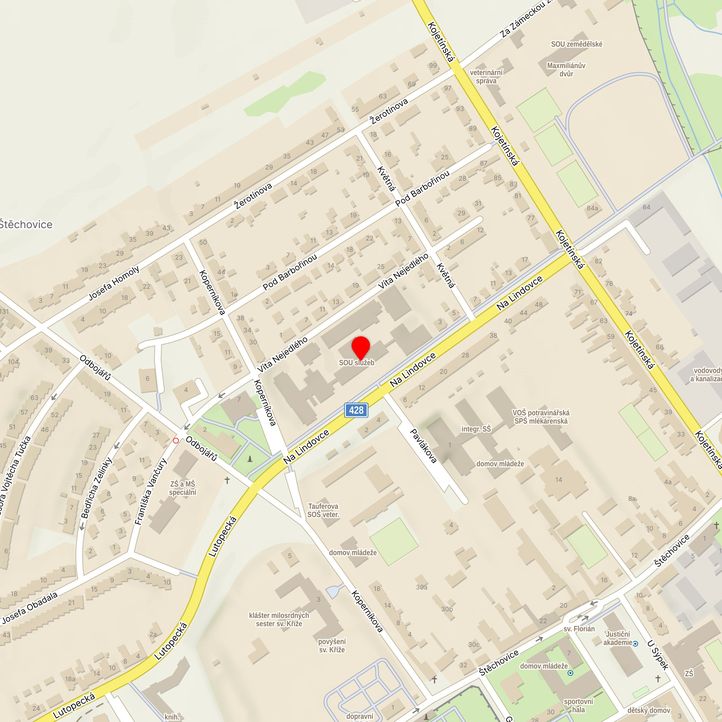 Mapa školy z Mapy.cz