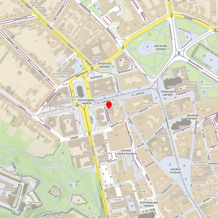 Mapa školy z Mapy.cz