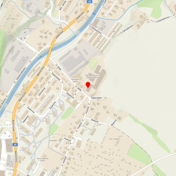 Mapa školy z Mapy.cz