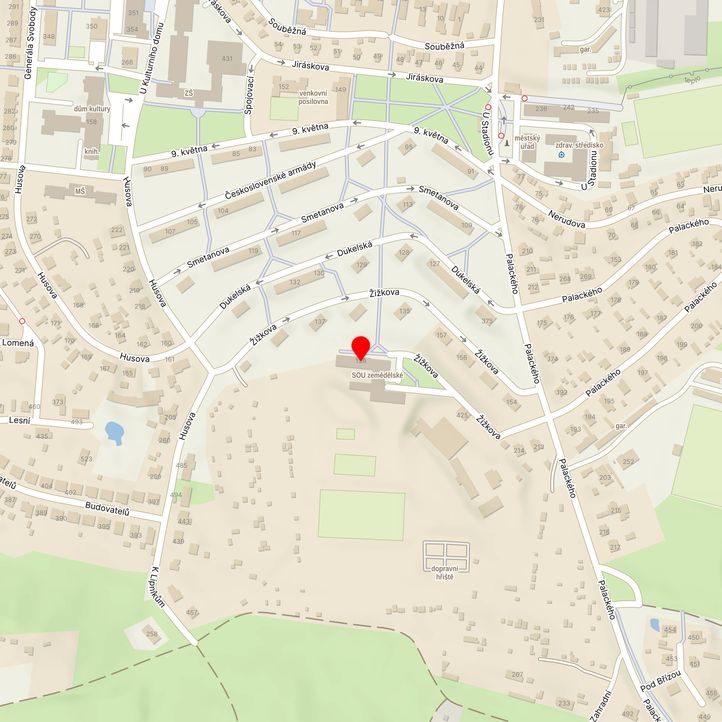 Mapa školy z Mapy.cz