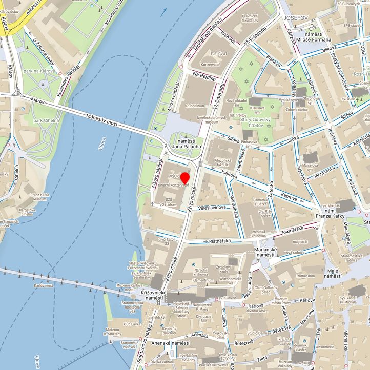 Mapa školy z Mapy.cz