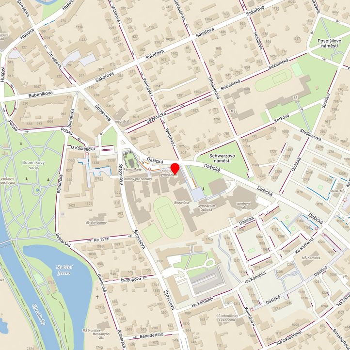 Mapa školy z Mapy.cz