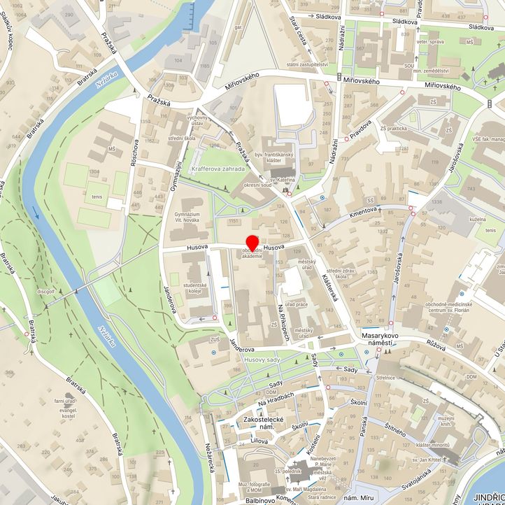 Mapa školy z Mapy.cz