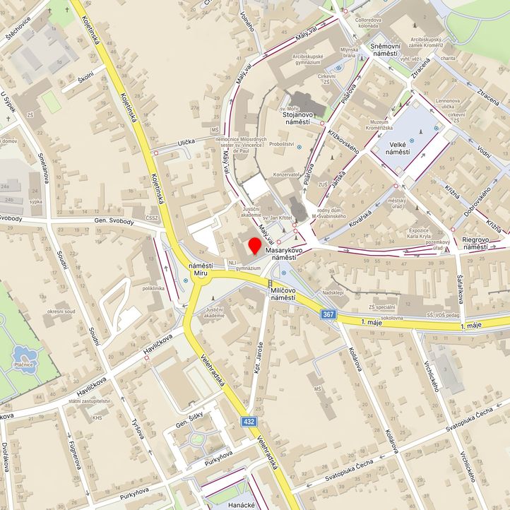 Mapa školy z Mapy.cz