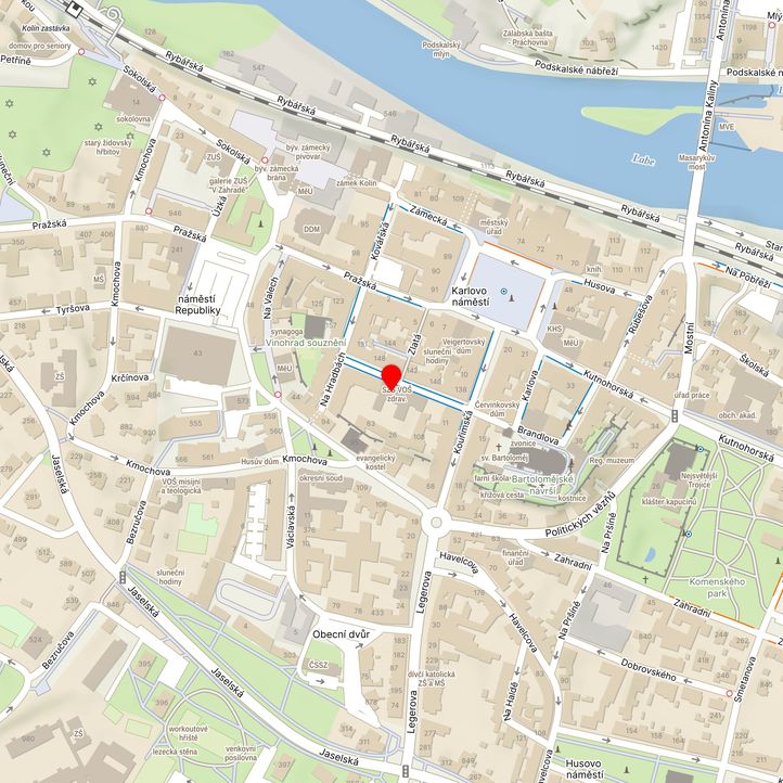 Mapa školy z Mapy.cz