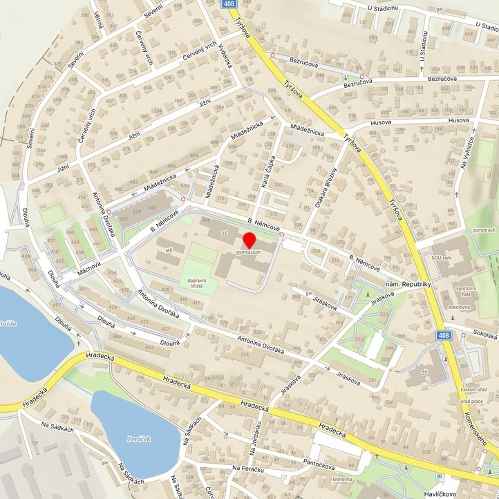 Mapa školy z Mapy.cz