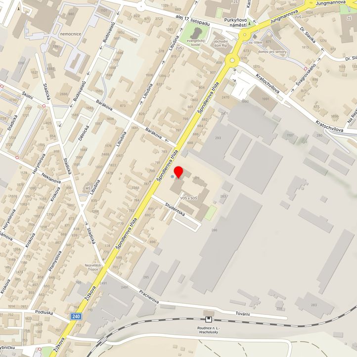 Mapa školy z Mapy.cz