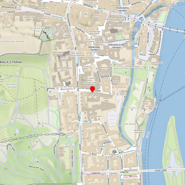 Mapa školy z Mapy.cz