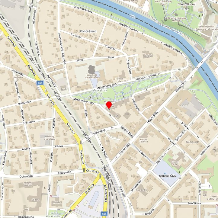 Mapa školy z Mapy.cz