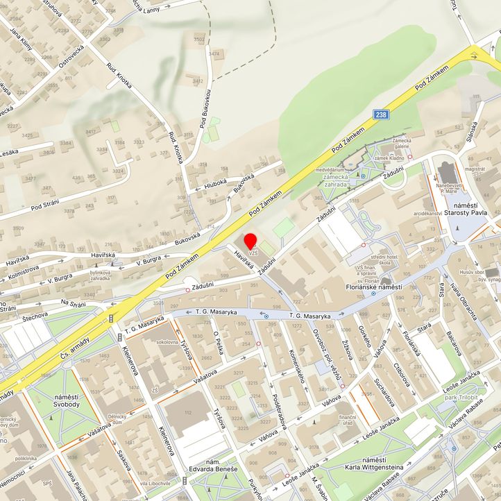 Mapa školy z Mapy.cz