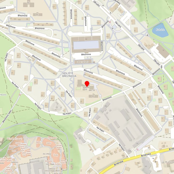 Mapa školy z Mapy.cz