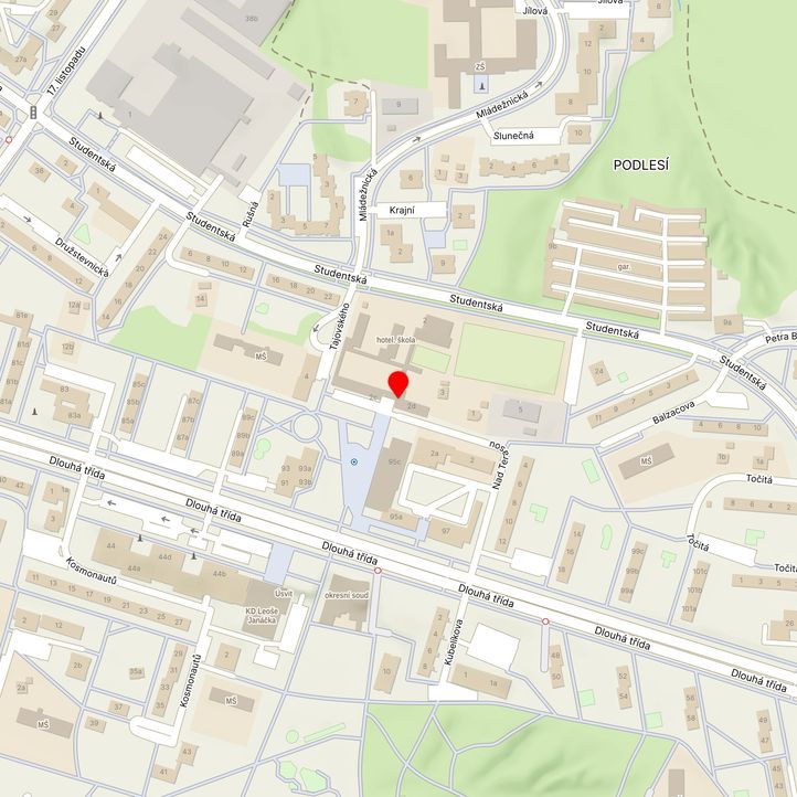 Mapa školy z Mapy.cz